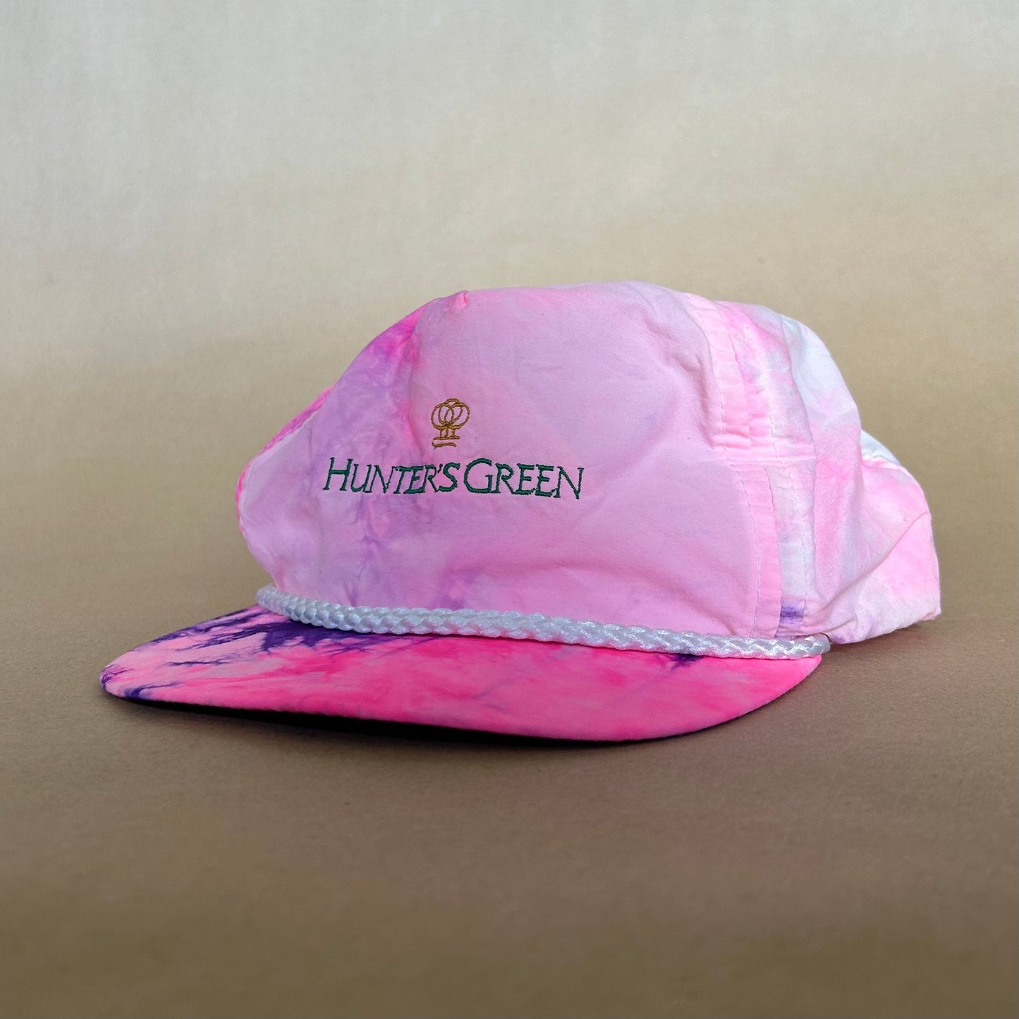 Hunter's Green Leather Strap Vintage Golf Hat