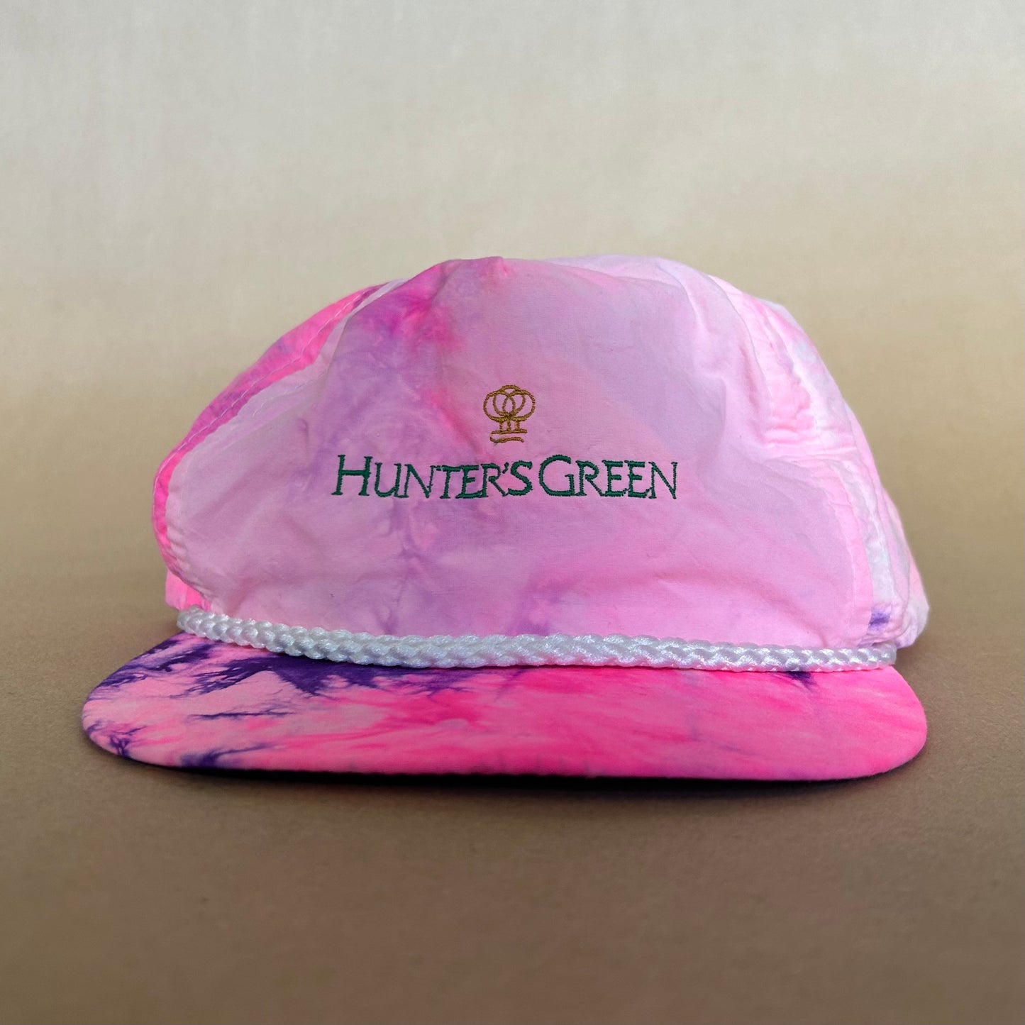 Hunter's Green Leather Strap Vintage Golf Hat