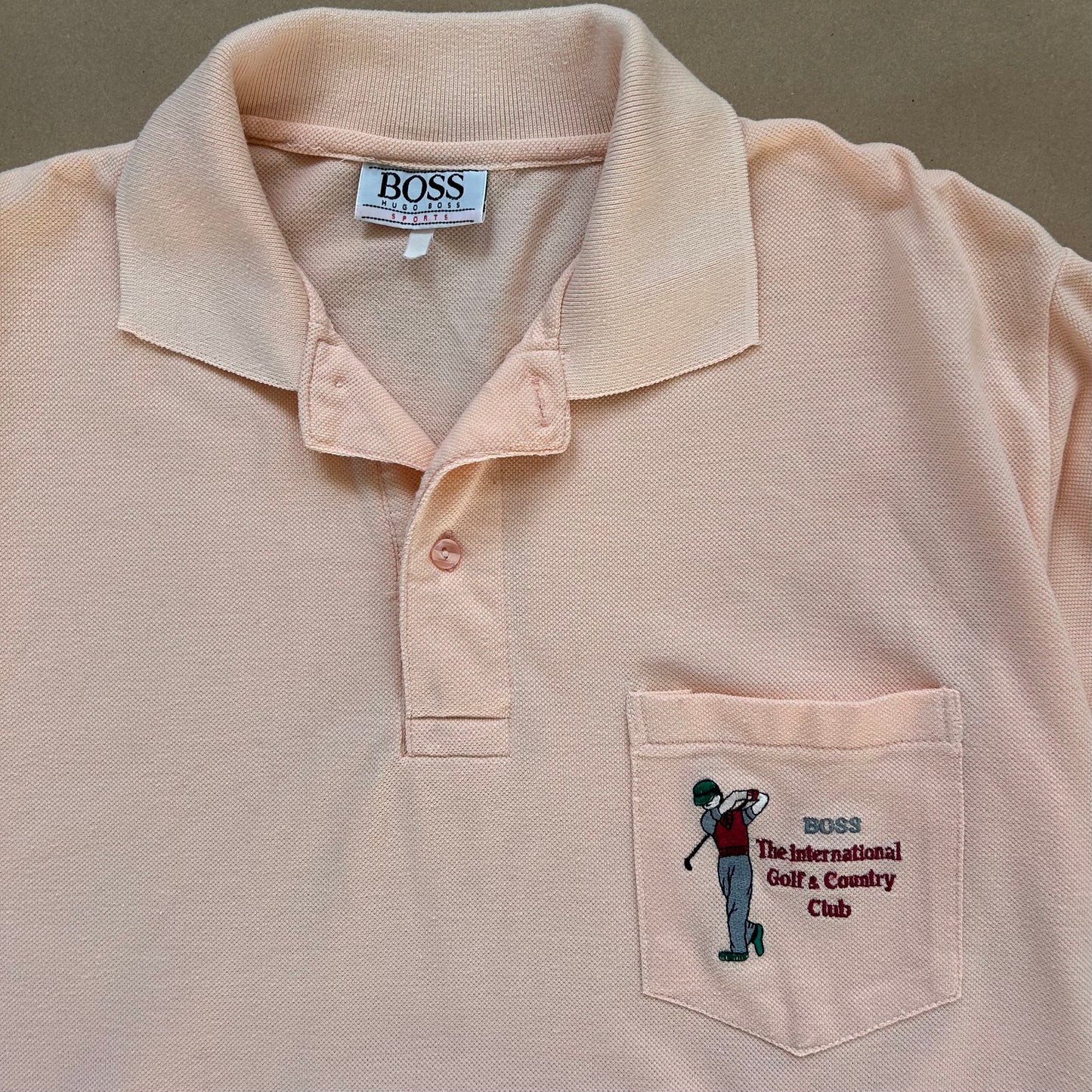 Hugo Boss Pink Polo Shirt (M)