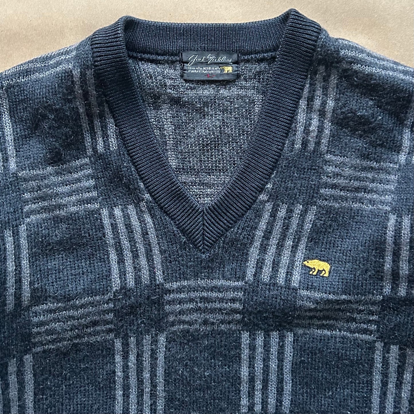 Jack Nicklaus Wool V-neck Sweater (S)