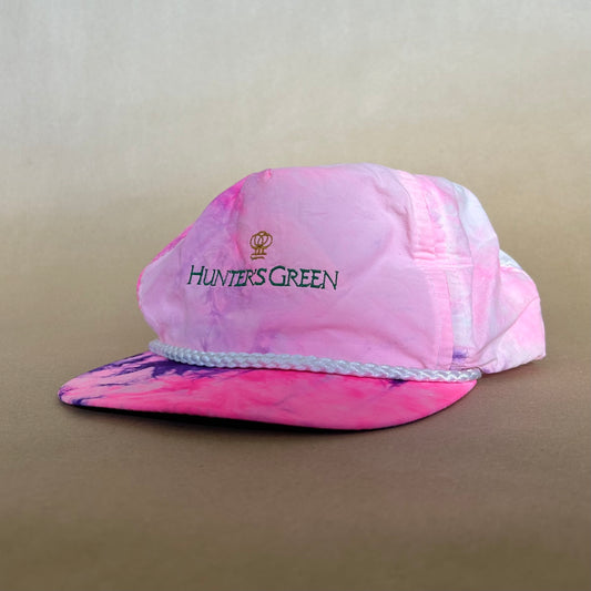 Hunter's Green Leather Strap Vintage Golf Hat