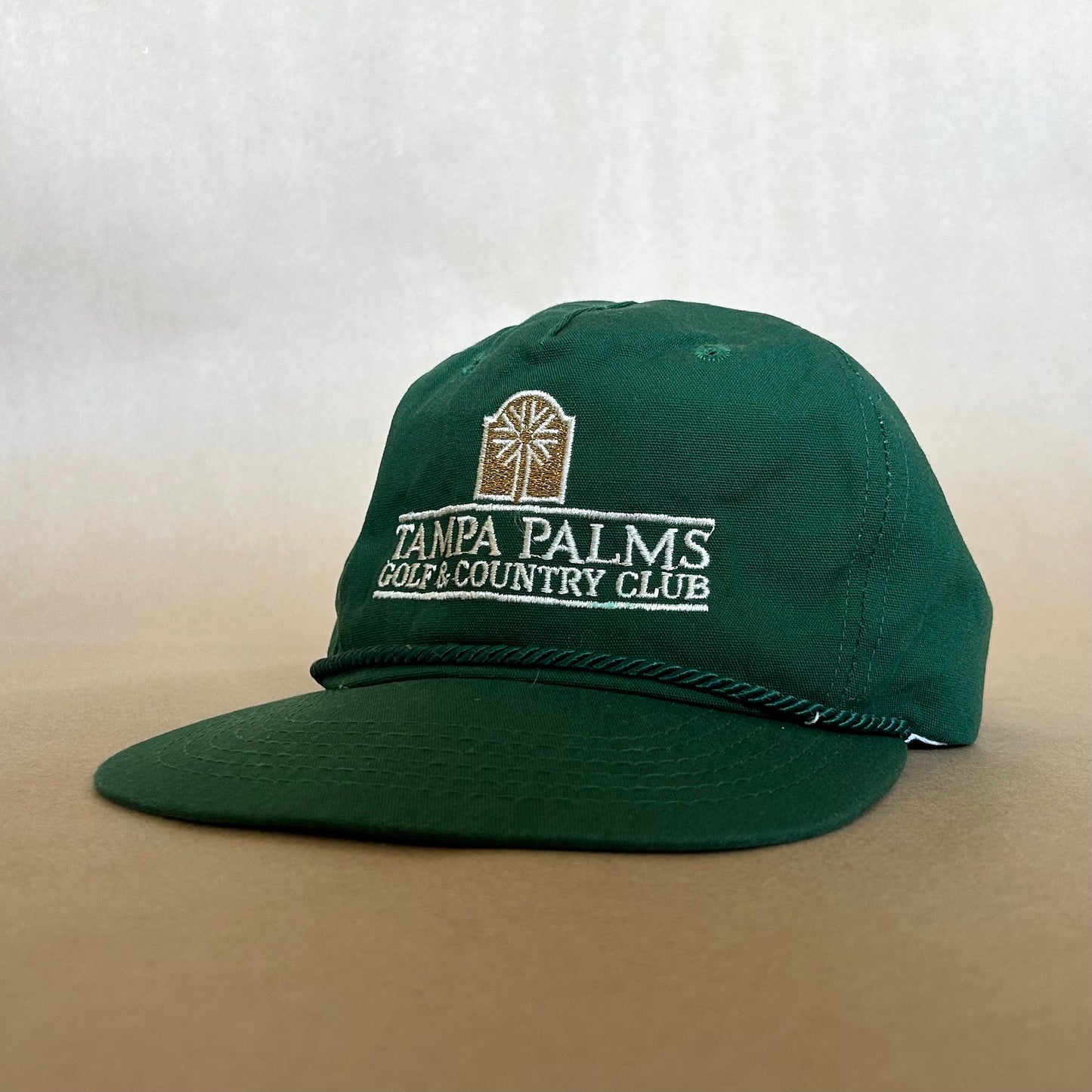 Tampa Palms Golf & Country Club Leather Strap Vintage Hat
