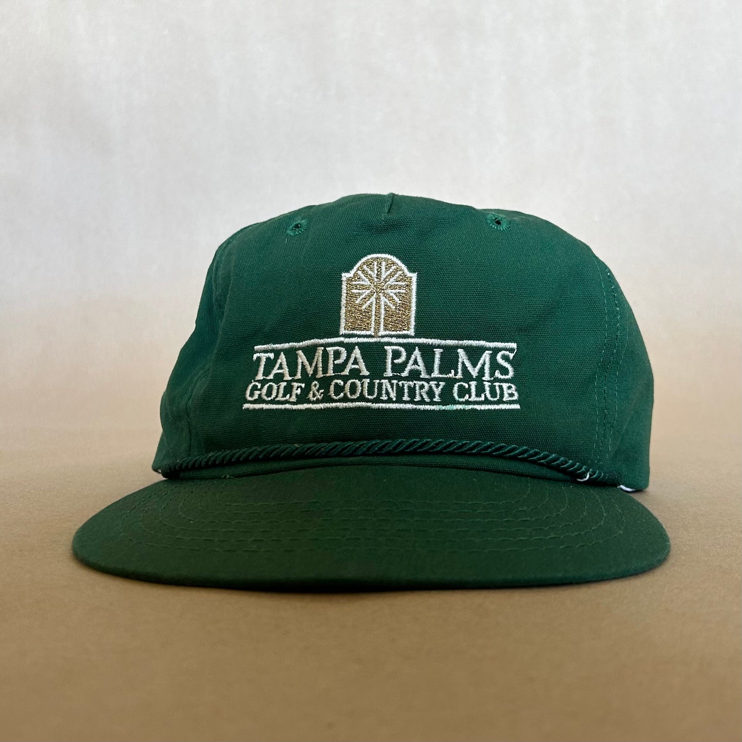 Tampa Palms Golf & Country Club Leather Strap Vintage Hat