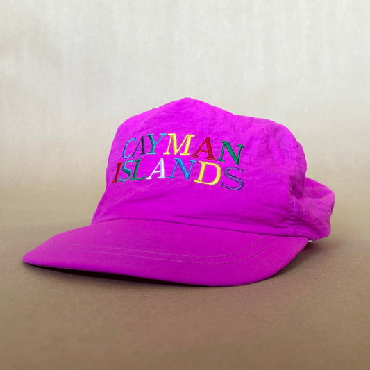 Cayman Islands Leather Strap Vintage Golf Hat