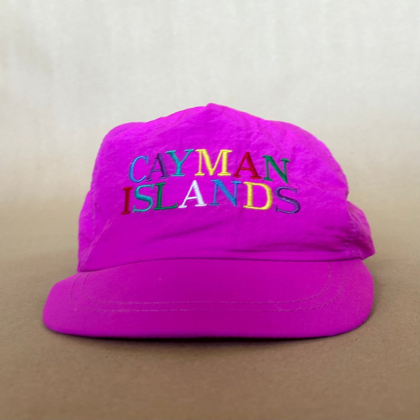 Cayman Islands Leather Strap Vintage Golf Hat