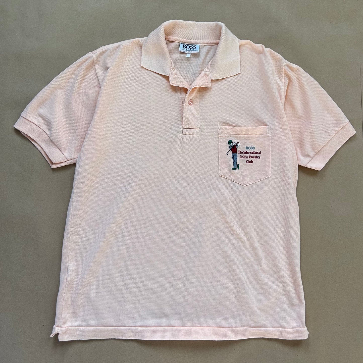 Hugo Boss Pink Polo Shirt (M)