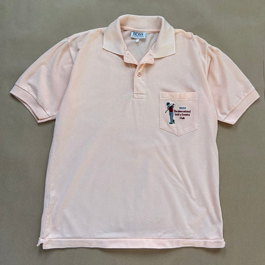 Hugo Boss Pink Polo Shirt (M)