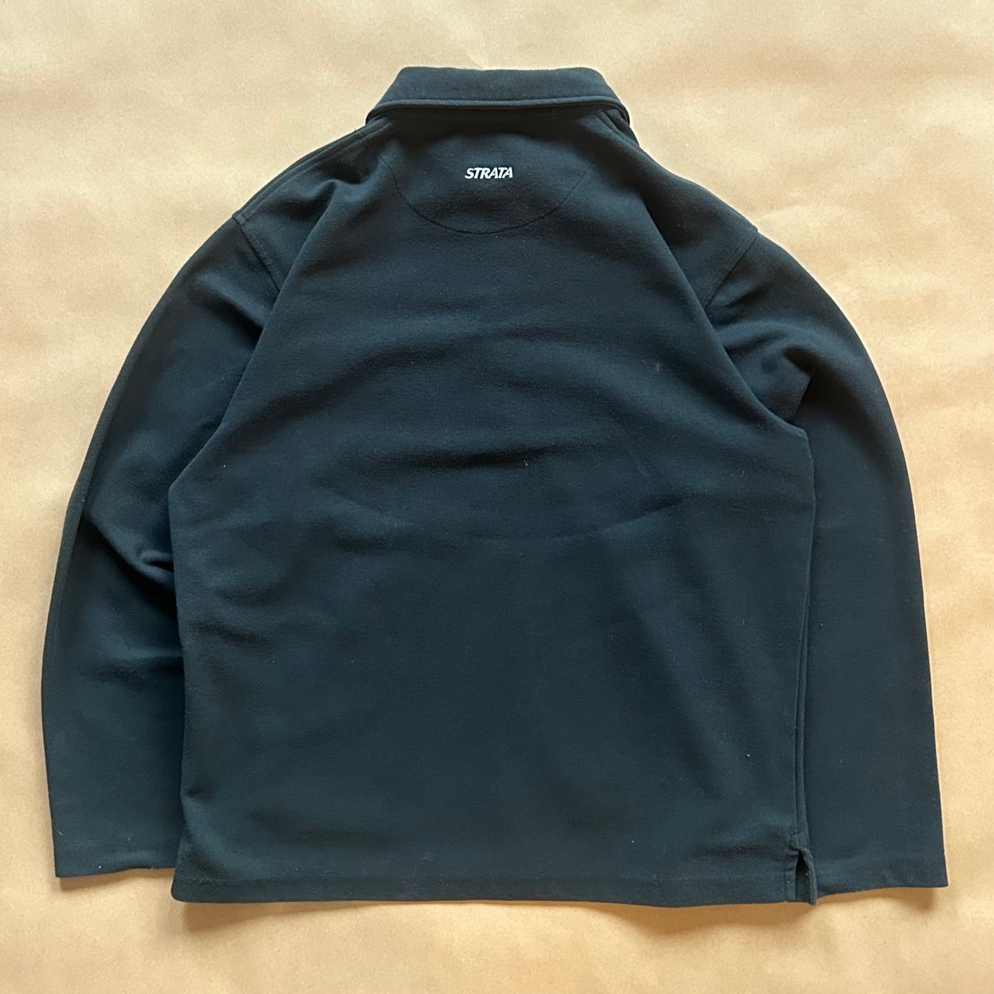 Strata Vintage Long Sleeve Polo Shirt (L)